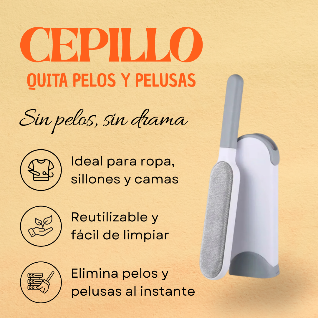 Cepillo quita-pelos + cepillo a vapor para mascotas | Kit FurryClean™